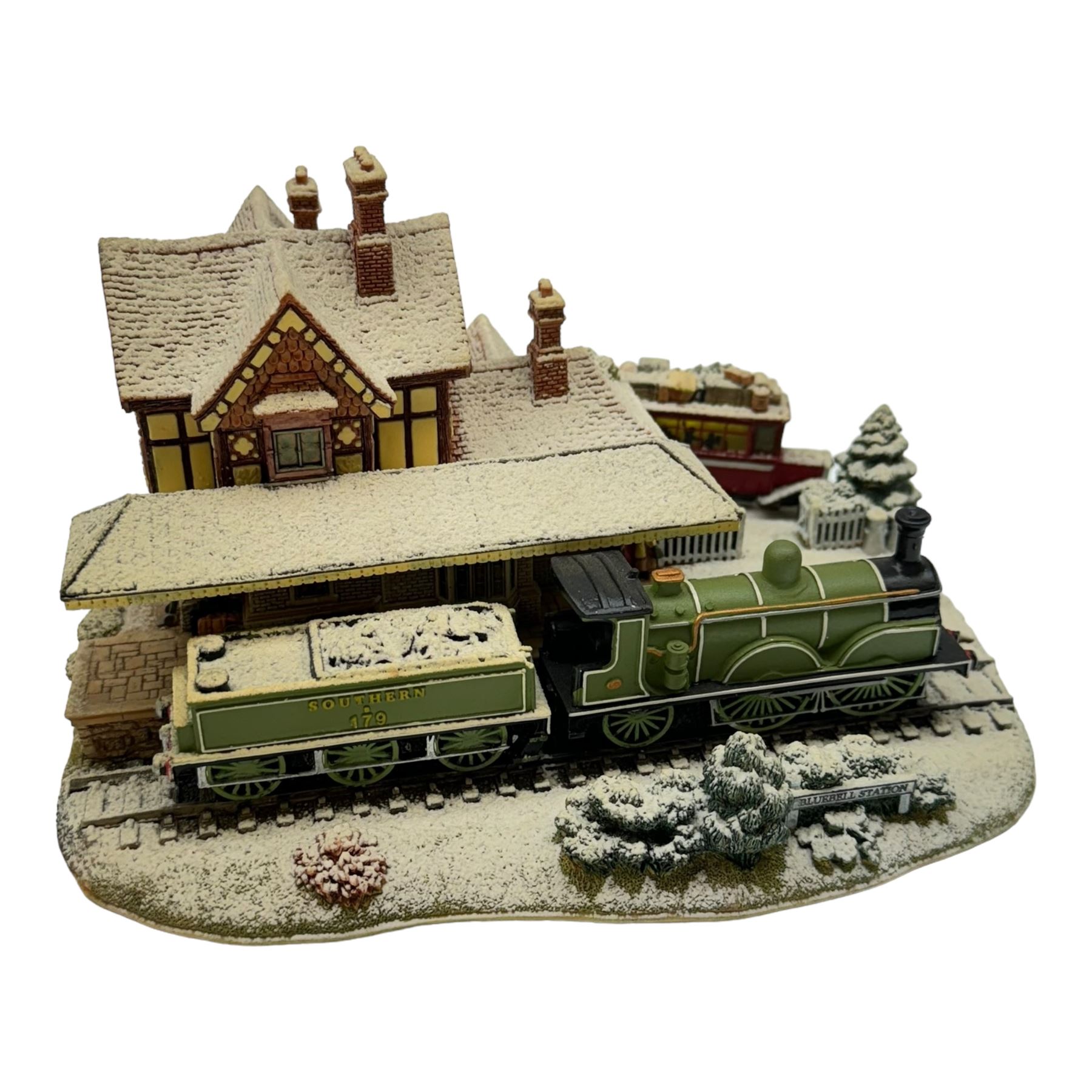 Two Lilliput Lane illuminated models, comprising Bluebell Line and Christmas Time, both boxed