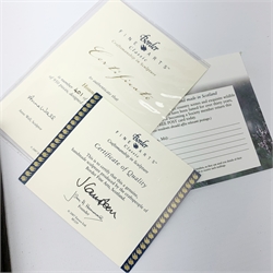 A limited edition Border Fine Arts figure group, Hounds Away, model no B1070A by Anne Wall, 401/950, on wooden base, figure L35cm, with accompanying certificate. 