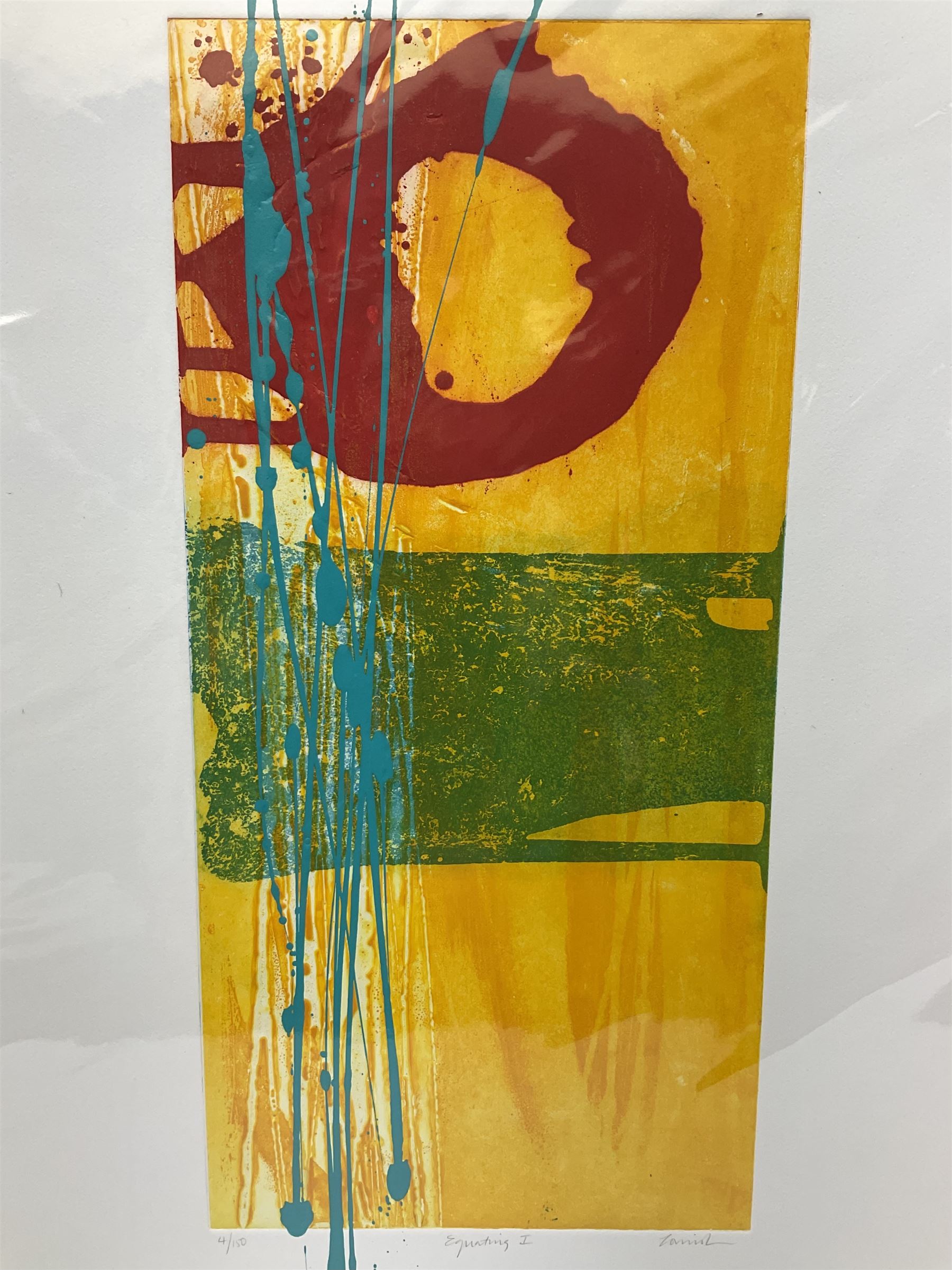 Charlotte Cornish (British 1967-): 'Equating I', screenprint signed titled and numbered 4/150 in pencil 76cm x 47cm (unframed)