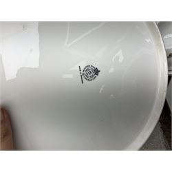 Royal Worcester Evesham pattern dinner wares, to include covered tureens, open dishes, sauce boat, cake stand etc, in two boxes 