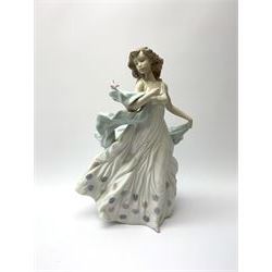 A Lladro figure, Summer Serenade 6193