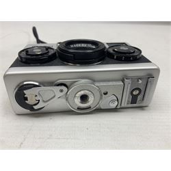 Black Rollei 35T Compact Camera body, with 'Tessar 3.5/40' lens, in original case  