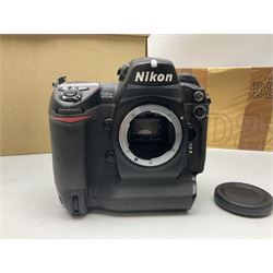 Nikon F-401 camera body, serial no. 2064766, together with Nikon Shutter Speed range, serial no.106395, and other Nikon equipment and camera bodies 