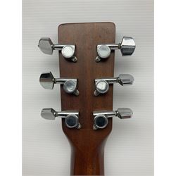 Tanglewood semi-acoustic guitar with Fishman preamp, mahogany back and solid cedar top L103cm; and a Rockbag electric guitar soft carrying case (2)