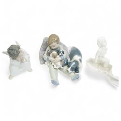   Lladro including Sweet Dreams 1535, Cinderella 4828, Angel Dreaming 4961 and another 4539, eight Royal Doultonfigures from the Images series and one other figure Kathy HN3305