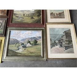 Collection of Yorkshire paintings, artists including Angus Rands, Joseph Pighills, Claude Horsfall, Gordon Clifford Barlow, Joseph Appleyard, George Graham, L Wilkinson, John Frederic Greenwood, etc (11)