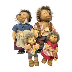 Steiff - Hedgehog family comprising Meck