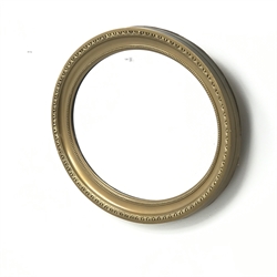 Oval gilt framed bevel edge mirror, W73cm, H57cm