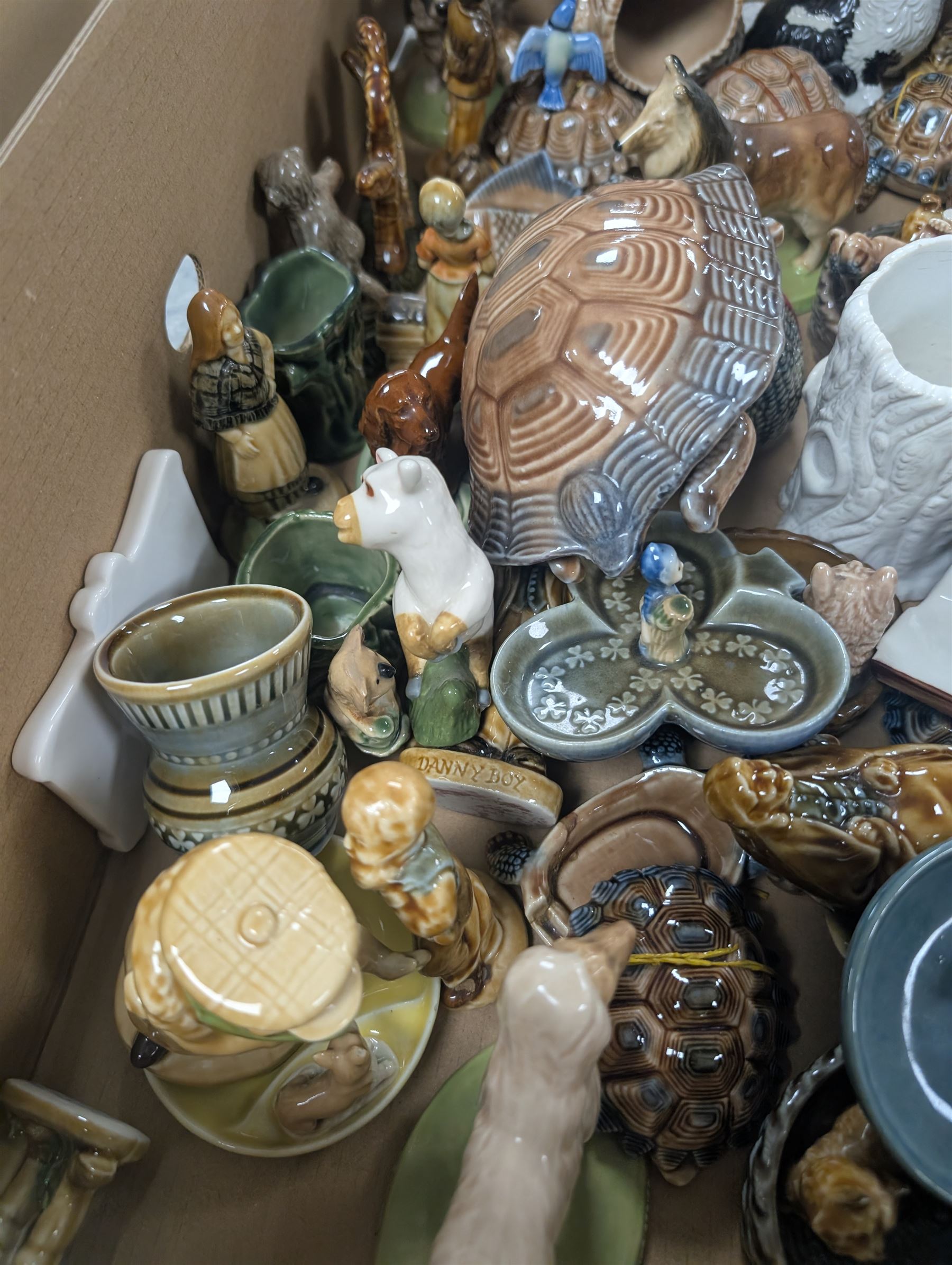 Wade trinket dishes and boxes, animal figures, etc