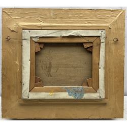 Attrib. James Dickson Innes (Welsh 1887-1914): Morning Clouds, oil on canvas unsigned 24cm x 29cm