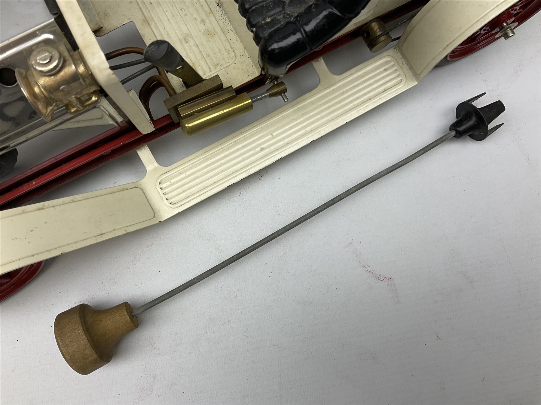 Mamod Steam Roadster; boxed with steering rod.