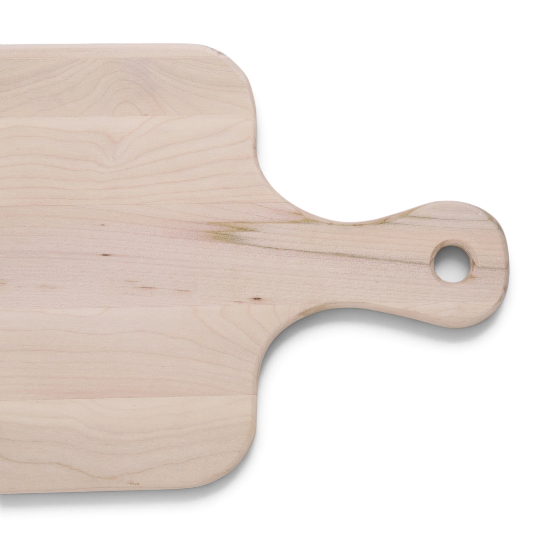 Wooden cheeseboard of rectangular form, upon four turned bun feet, H130cm W29cm