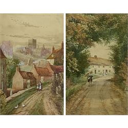 John Wynne Williams (British fl.1900-1920): 'Forge Valley' and 'Paradise', pair watercolours signed, titled on mount 33cm x 20cm (2)