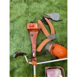 Husqvarna 240 R petrol strimmer with harness and helmet  - THIS LOT IS TO BE COLLECTED BY APPOINTMENT FROM DUGGLEBY STORAGE, GREAT HILL, EASTFIELD, SCARBOROUGH, YO11 3TX