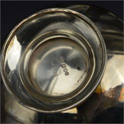 Modern limited edition silver centrepiece 'The Ripon Centrepiece', designed by Hector Miller for Aurum, the plain circular bowl with removable pierced parcel gilt lid, decorated in relief with flowers and foliage, the finial modelled as a hornblower, limited edition no. 41/150, hallmarked Hector Miller, London 1986, H15cm, boxed with certificate