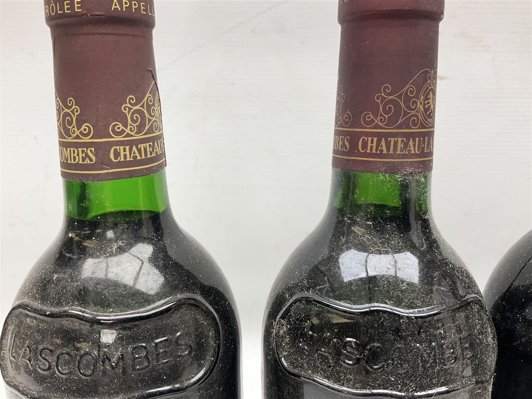 Chateau Lascombes, Margaux, comprising the years 1988, 1989, 1990, 1994 and 1995, 750ml 12.5% vol, together with Chateau Segonnes, 1993 Margaux, 750ml 12.5% vol (6)