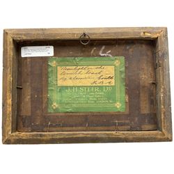 Alexander Carruthers Gould RBA (British 1870-1948): 'Moonlight on the Cornish Coast', oil on panel signed, original title label verso 14cm x 22cm