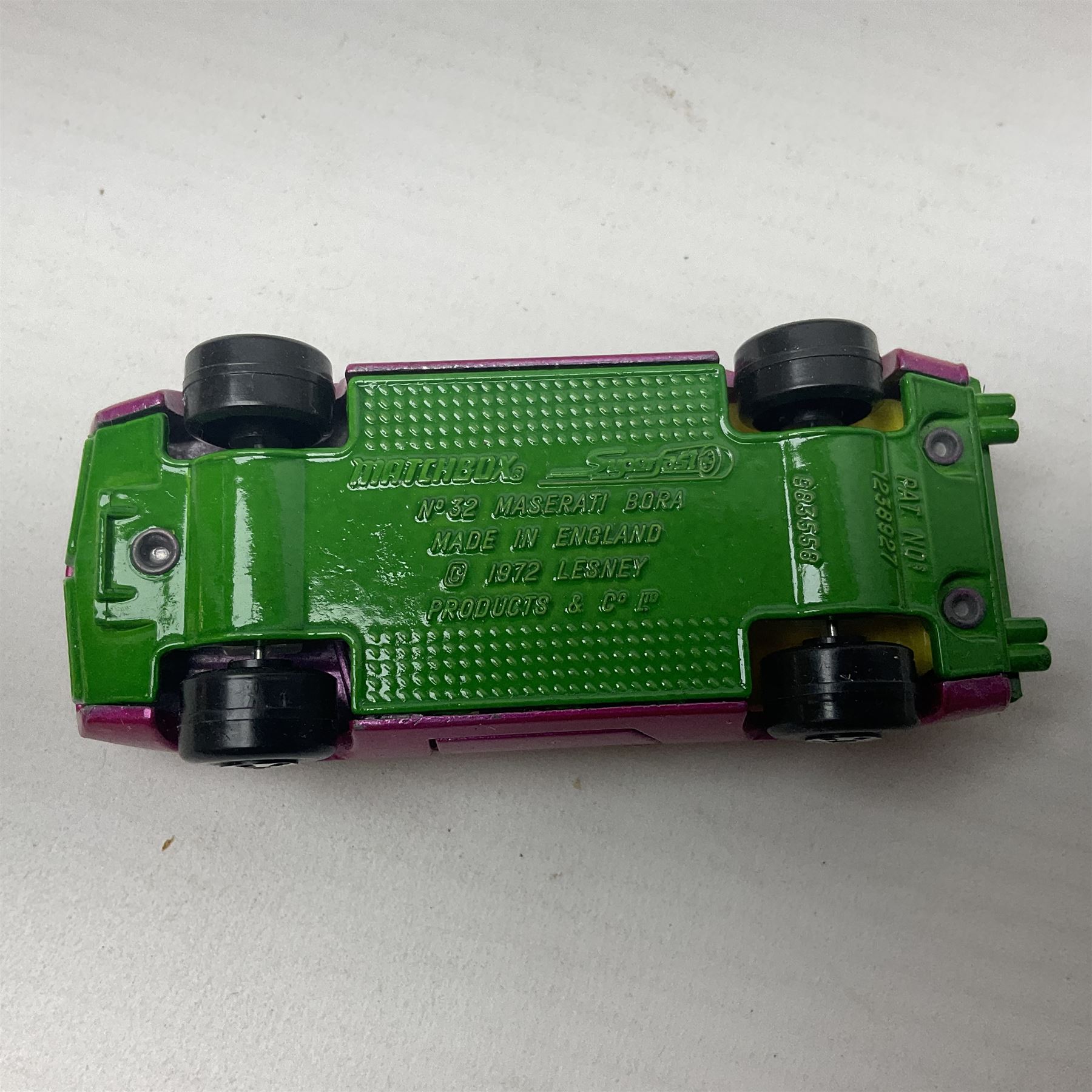 Matchbox 1-75 Series 'Superfast' ex-shop stock - eight models comprising 22d Freeman Intercity Commuter, 23e Volkswagen Camper, 29d Racing Mini, 30d Beach Buggy, 32d Maserati Bora, 34d Formula 1 Racing Car, 36d Hot Rod Draguar and 40d Vauxhall Gildsman 1; all boxed; and an unboxed 31d Volksdragon (9)