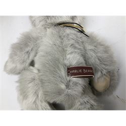 Six Charlie Bears, comprising three limited edition examples from the Hatty bears series,  Miss Daisy CB206000O, 382/3000, Miss Marble CB205242O, 385/3000, and TC CB185165, 22/3000, plus Red Liquorice CB150011O, designed by Heather Lyell, and Leonie CB124915, and Kiki CB124961, both designed by Isabelle Lee, all with tags 