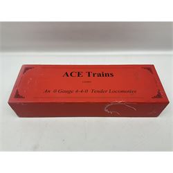 Ace Trains '0' gauge - E3 '2006 Celebration Class' 4-4-0 tender locomotive No.2006 in LNER green; boxed with original packaging and instructions.