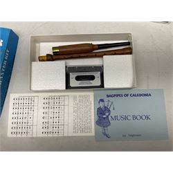 Bagpipes of Caledonia Piping Chanter Kit; Dubreq Stylophone - Pocket Electronic Organ; and Robert Frederick Harmonica; all boxed with instructions (3)