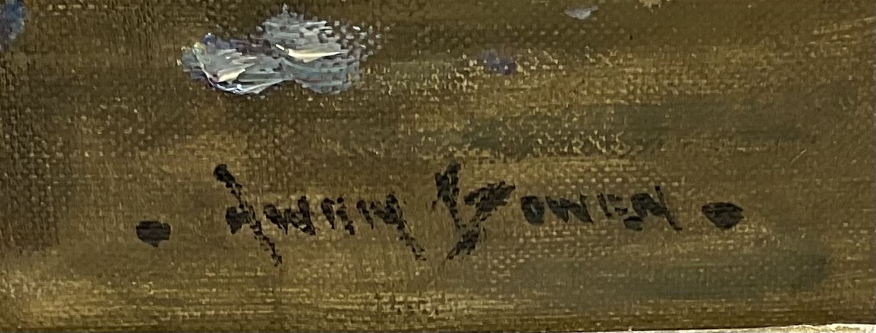 Owen Bowen (Staithes Group 1873-1967): Still Life - Flowers in a Glass Vase, oil on canvas signed 59cm x 49cm