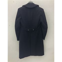 WW2 French Naval Officer's greatcoat; bears label 'Hirsch Tyler Company Uniforms 10th & Berks Sts Philadelphia Penna.'