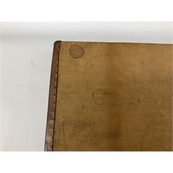 Canvas and leather bound shotgun case, up to 30.5” barrels