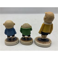 Fourteen Robert Harrop figures from the Beano Dandy collection, comprising Minnie the Minx BD04, Danny BD10, Biffo the Bear BD19, Spotty BD16, Smiffy BD09, Oops! BDS01, Little Plum BD27, Wilfrid BD15, Danny BD10, Winston BD17, 'Erbert BD14, Gnasher BD02, Beryl the Peril BD05 and Desperate Dan BD03, all with boxes