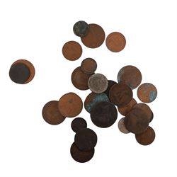Approximately 10 grams of Great British pre-1920 and approximately 140 grams of Great British pre-1947 silver coins, together with a United States of America 1861 silver quarter dollar (drilled) and some further coins