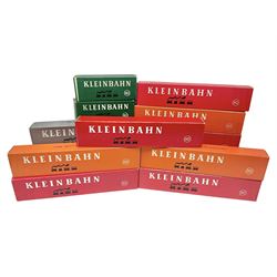 Kleinbahn HO gauge - thirteen passenger coaches - five 398 2.Klasse Eurofima Reisezugwagen; four OBB 387/1 D-Zugwagen; two 385 Schlafwagen; and two 370 Personenwagen 2 achsig; all boxed (13)