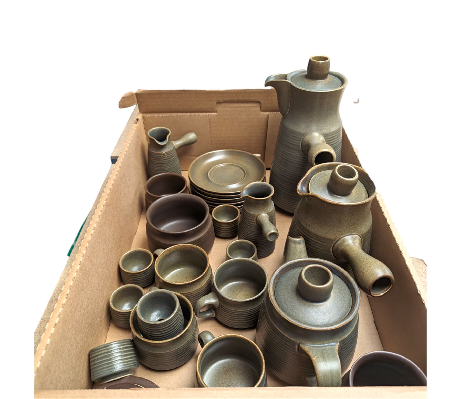 Langley coffee service, to include coffee pot, tea pot, milk jug, teacups etc 