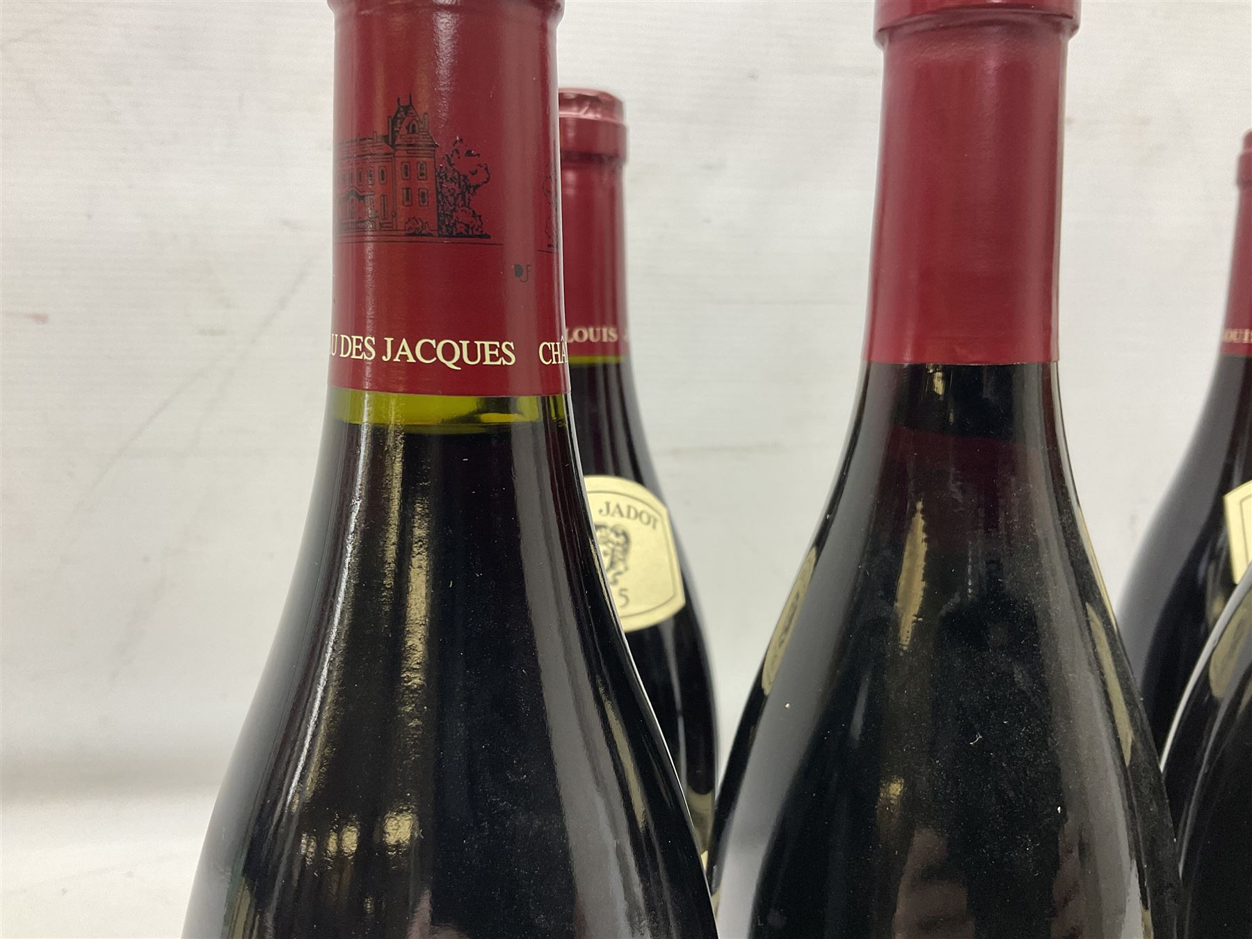 Mixed red wine from Louis Jadot, to include, 2015 Volnay, 2015 Pommard Clos De La Commaraine, 2015 Nuits Saint Georges, etc, various contents and proof, (10)