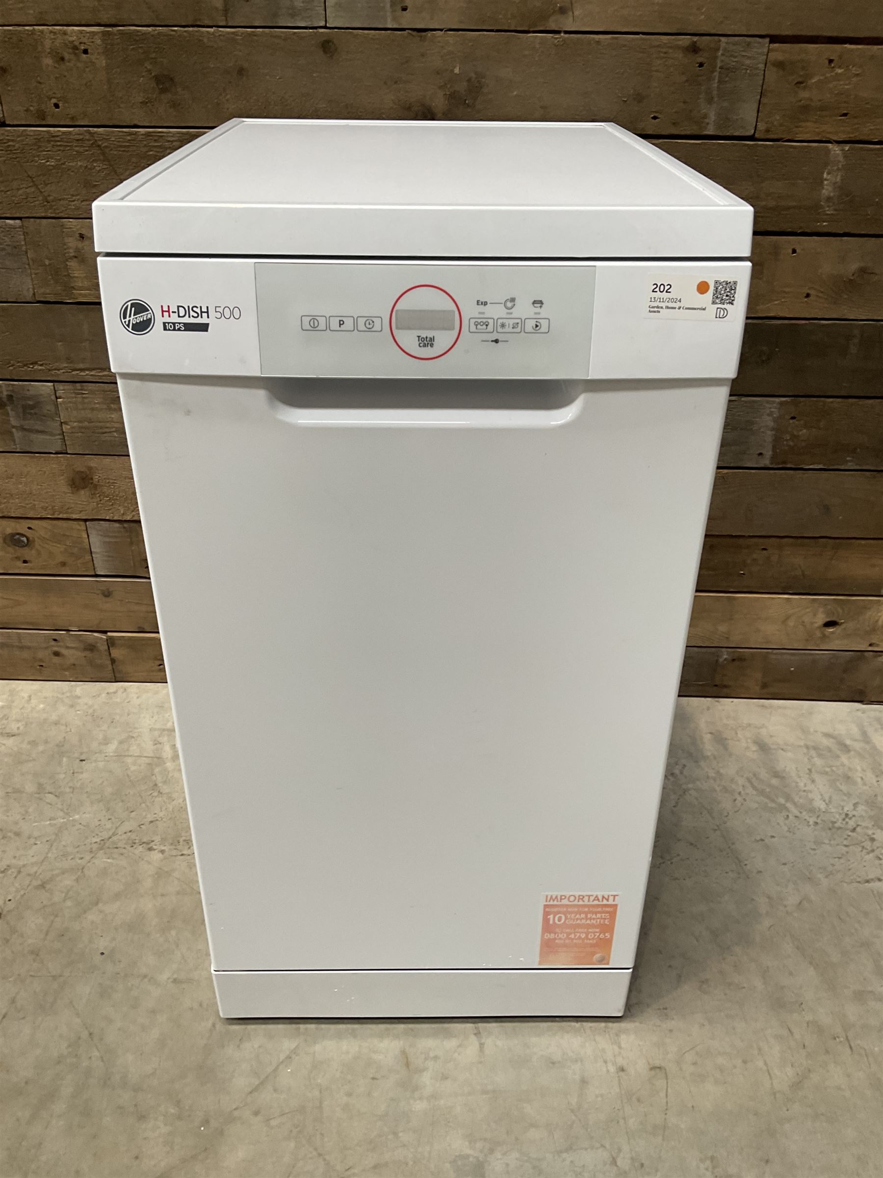 Hoover H-Dish 500 slimline dishwasher