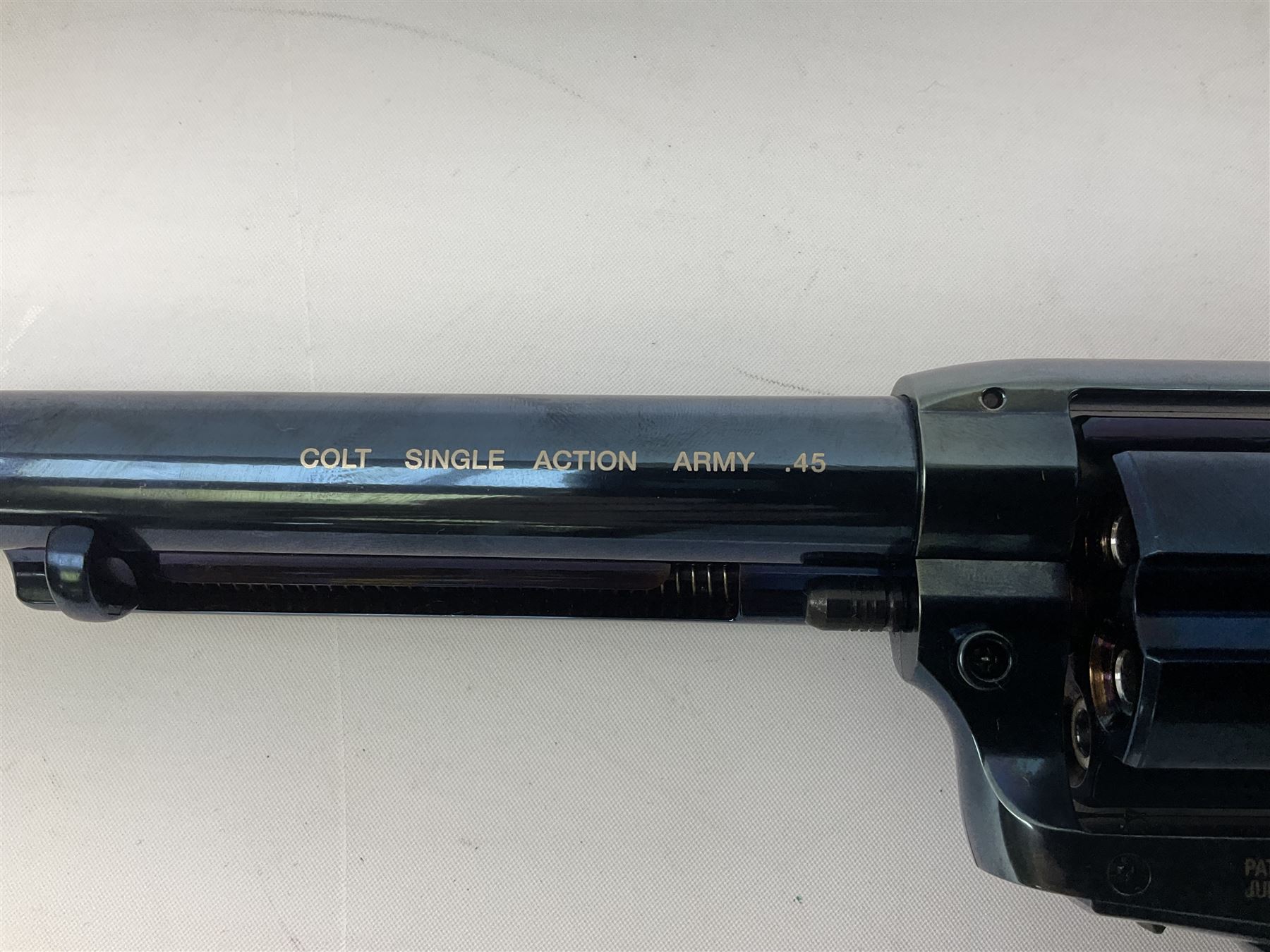 German Umarex CO2 .177 Colt Single Action Army .45 revolver, No.16L04827 L35cm overall; boxed with instructions