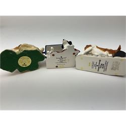 Twelve Border Fine Arts figure groups, to include Bath Time B0086, Young Farmers A1453, Monty A6739, Beagle in Jumper 610844, Sam JH21, Gyp A6509, etc  