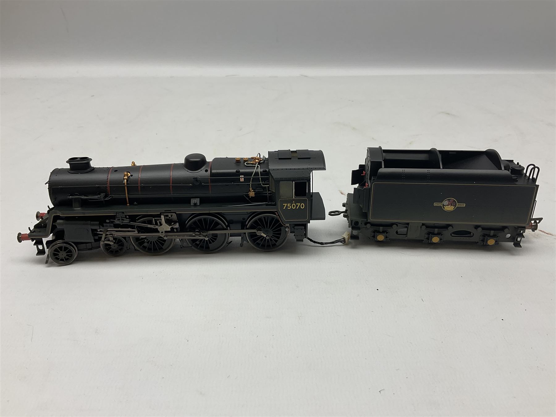 Hornby '00' gauge - Class 75000 4-6-0 locomotive Standard 4 no. 75070, Class 4F 0-6-0 'LMS Fowler' no. 4312 and Stanier Class 4P 2-6-4T locomotive no. 42613, all DCC ready (3)