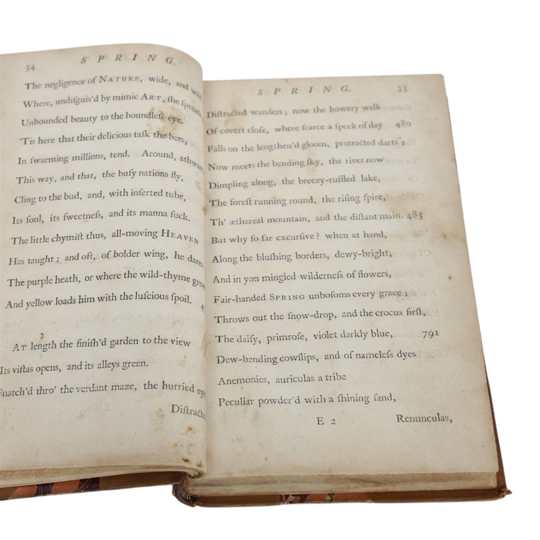 James Thomson; The Seasons a Poem, 1730, printed for J Millan, near Whitehall and A. Millar in the Strand M DCC XXX