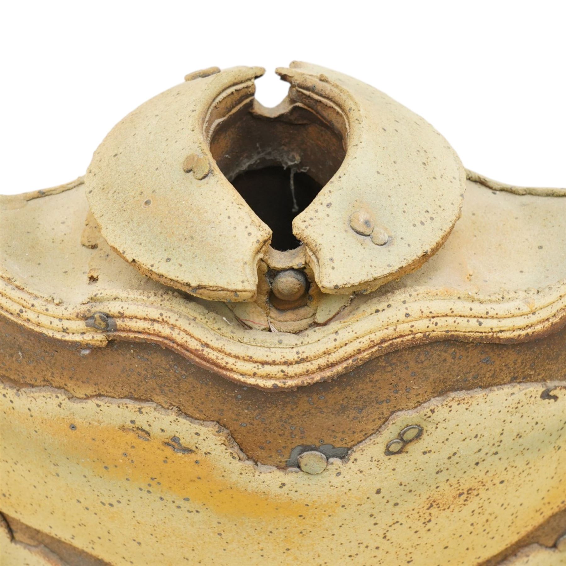 Jim Robison (British 1939-): Large Floor standing studio pottery vessel, H102cm