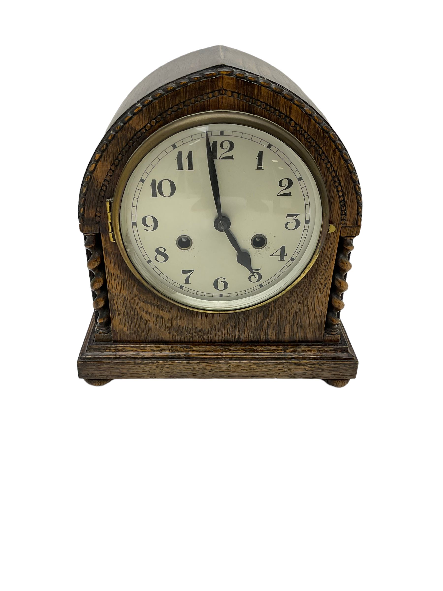 Three quartz mantle clocks and one 1930s mantle clock Collectors