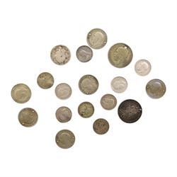 Great British and World coins, including two Roman coins, Maximianus and Valentinian II, approximately 16 grams of Great British pre-1920 and approximately 25 grams of Great British pre-1947 silver half crown coins, The Complete 1983 U.S. Olympic Coin Collection (containing silver dollar), commemorative crowns, etc
