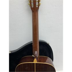 Vintage Daion twelve-string acoustic guitar L107.5cm; in hard carrying case