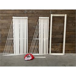 Commercial wall hanging rug display rack