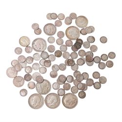 Approximately 248 grams of Great British pre-1920 silver coins