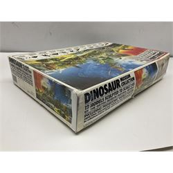 Invicta British Museum (Natural History) Dinosaur Museum Collection c1987; comprising set of twelve 1:45 scale models of dinosaurs and unopened Prehistoric World Poster; boxed with paperwork
