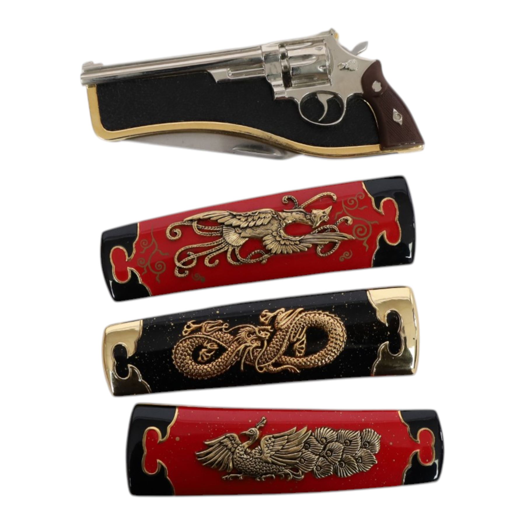 Franklin Mint collector's knives including Smith & Wesson, Tanto collection, Great American Eagle etc with cases 