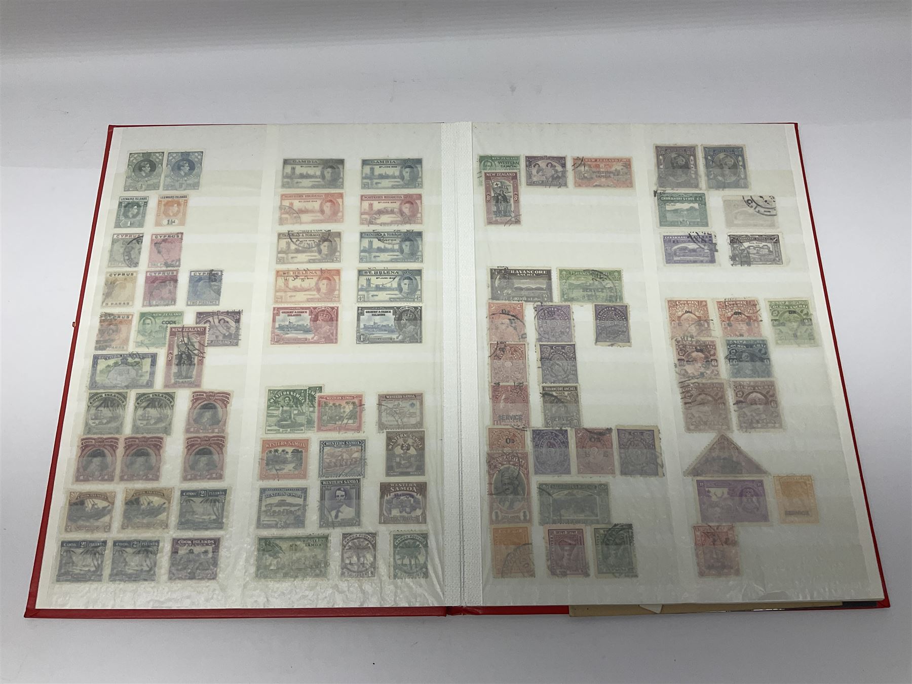 Great British, Commonwealth and World stamps, including South Africa, Malta, Falkland Islands, Gambia, Hong Kong, Grenada, Nyasaland, Somaliland, Antigua etc, housed in six albums or stockbooks