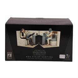 Gentle Giant pair of limited edition Star Wars Mos Eisley Cantina bookends, no. 8129, limi...