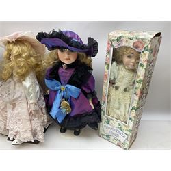 Six dolls to include Fair Lady 'Lara', three boxed