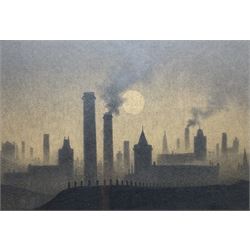 Trevor Grimshaw (British 1947-2001): 'Northern Milltown', graphite signed, titled on label verso 12cm x 18cm 